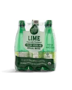 Whole Foods Market Organic Italian Lime Sparkling Mineral Water 6 Pack 169 Fl Oz
