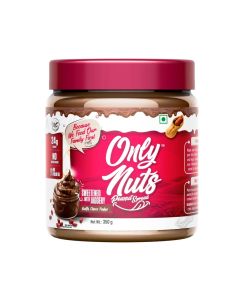 Doctors Choice Only Nuts High Protein Peanut Butter Spread, Nutty Choco Fudge Flavour, 23g Protein, No Palm Oil, 350g