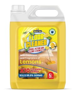 Lemon Floor Cleaner Liquid – 5L Antibacterial Surface Cleaning Solution with Refreshing Lemon Scent for Tiles, Marble, Wood, and Laminate Floors