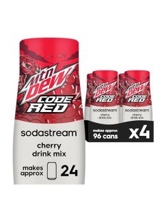 SodaStream MTN Dew Code Red Drink Mix 440ml Pack of 4