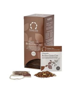 Organic Rooibos Cacao Chai Tea, Whole Leaf Stitched Silken Teabags x 40