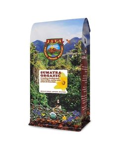 Low Acid Organic Coffee Whole Bean MoldFree Stomach Friendly by Java Planet Sumatran Single Origin Coffee Dark Roast Smooth Full Flavored 1LB Bag