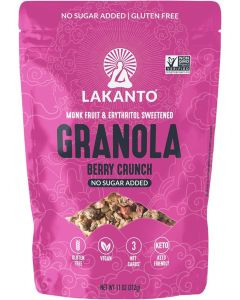Lakanto Berry Crunch Granola - Keto Friendly, No Sugar Added, Vegan, Gluten Free, 11 oz