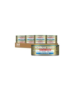 StarKist Selects No Salt Added Chunk White Albacore Tuna in Water 45 oz 12 Pack Canned Tuna Fish Wild Caught Gluten Free Ready to Eat Perfect for Salads Keto Meals Snacks 30g Protein