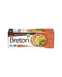 Dare Breton Gluten Free Crackers Original with Flax 476 OuncePack of 1