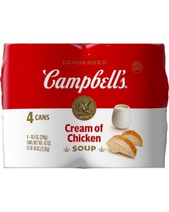 Campbell's Condensed Cream of Chicken Soup (Pack of 4)