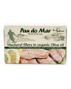 Mackerel Fillets In Organic Olive Oil 120G