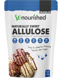 So Nourished Granular Allulose Sweetener - Zero Calorie, Zero Net Carb Keto Sugar Substitute (16 oz)