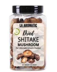 La Aromatic Dried Shiitake Mushroom (100g) Umami Fresh Flavour, Wild Harvested Mushroom/ Vegan, Quickly, Great Stir Fry, Soup, Salad and More/ Sawtooth Oak Mushroom