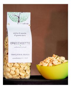 BUONONATURALE Orecchiette Pasta 500g / Authentic Italian Semolina Pasta