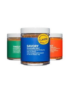 Momofuku Seasoned Salt Variety Pack by David Chang, 3 Pack, Umami Seasoning for Meat, Fish, & Vegetables, Chef Made for Cooking, Extra Umami