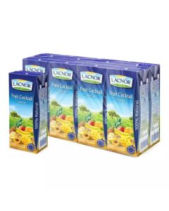 Lacnor Cocktail Flavored Fruit Juice Long Life- 8X180ml