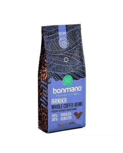 Bonmano Arnika Whole Coffee Beans Fresh Roasted Coffee Beans 70% Arabica 30% Robusta- 250gms