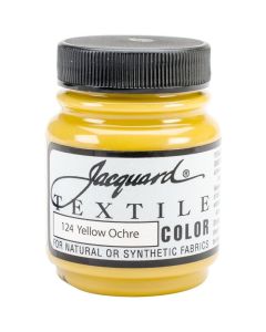Jacquard Textile Color Yellow Ochre Permanent Fabric Paint for Clothes Furniture Upholstery Shoes or Tote Bags Indoor Outdoor Fabric Paint 225 Oz Jar Upholstery Fabric Paint