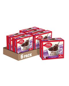 Betty Crocker Mug Treats Hot Fudge Brownie Mix with Fudge Topping 4 Servings 139 oz Pack of 6