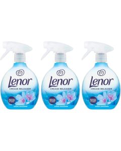 Lenor Crease Releaser Spray for Clothes & Fabric Wrinkle Remover, Spring Awakening Fresh Scent, Removes Creases Quickly, Fabric Freshener, Pack of 3 x 500ml