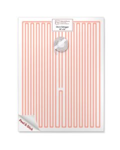 WarmlyYours Heated Mirror Defogger Rectangular 18x24 in SelfAdhesive Anti Fog and Steam Electric Pad for Existing Bathroom Wall Mirrors
