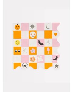 Groovy Halloween Icon Large Napkins