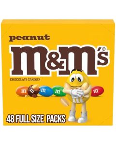 MMS Peanut Chocolate Candy Individually Wrapped Full Size 174 oz Bag Pack of 48 Bulk Candy Chocolate for Parties Baking and Sharing