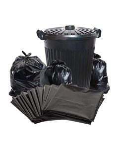 Garbage Bag Black 95X120cm Biodegradable Trash Bags Compostable Kitchen Bin Liners Vest Handy Trash Bags For Home Office Trash Can Grocery Bag Trash Plastic Bag Pack Of 20 Pieces