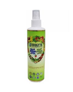ECOLYTE+ Fruit & Vegetable Disinfectant, HOCL, Hypochlorous Acid Cleaner, Electrolyzed Water, 100% Natural, Veggie Wash, Food Cleaner, Kills 99.99% of Bacteria & Viruses, Non-Toxic (250 ml)