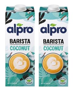 Alpro Barista Coconut Drink, (Dual Pack), Totally Plant Based, Dairy & Vegan, Naturally Free From Lactose, Fabulously Foamable Addition To Your Coffee 2000g