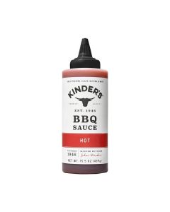 Kinder's, Hot Barbeque Sauce, 15.5 Ounce