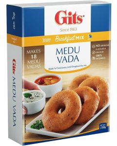 Gits Medu Vada Mix - Ready to Cook Savory Lentil Doughnut Dry Mix, 200g