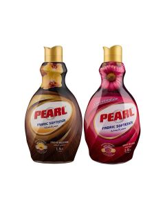 Pearl Fabric Softener Concentrate 2 x 1.5L Promo Pack Orchid Blossom & Daisy Blush Perfume Capsules Long Lasting Fragrance 2 x 1.5L, 3 L