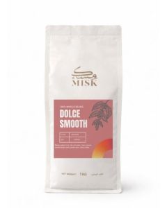 MISK Dolce Smooth Whole Coffee Beans / Silky & Aromatic Blend / Gentle, Sweet & Smooth / 1kg