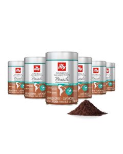 Arabica Selection Brasile Ground Coffee 250g (Pack of 6)