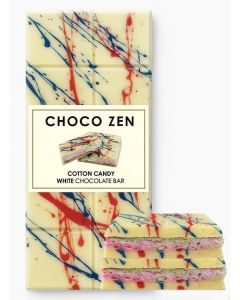 Choco Zen Cotton Candy White Chocolate Bar 170g