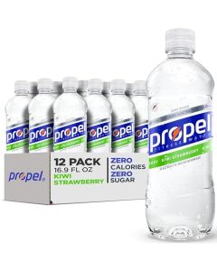 Propel Kiwi Strawberry Zero Calorie Sports Drinking Water with Electrolytes and Vitamins CE 169 Fl Oz 12 Count