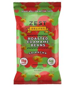 Zest Delites Roasted Edamame Beans Sriracha, 26g