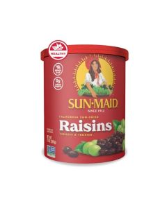 SunMaid California SunDried Raisins 13 oz Resealable Canister Dried Fruit for Healthy Snacks School Lunches and Natural Sweeteners