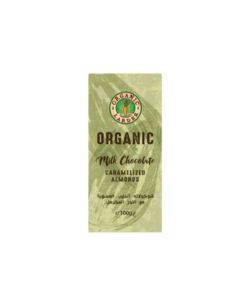 ORGANIC CHOCOLATE MILK CARAMELISED ALMONDS (100G)