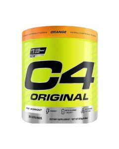 C4 Original Pre Workout Powder with Zero Sugar, Beta-Alanine, Vitamin C, for Energy, Focus & Performance, Orange Burst Flavor – 30 Servings