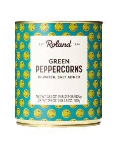 Roland Foods Green Peppercorns in Brine Specialty Imported Food 282 Ounce Can Pack of 1