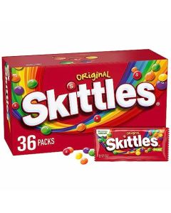 SKITTLES Original Chewy Candy Full Size 217 oz Individually Wrapped Packs of Full Size Candies 36 Count
