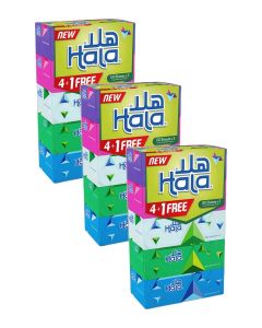 Facial Tissue 2 Ply Assorted 130 Sheets, 5 Box x 3 (15 Boxes)