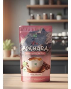 Pokhara Cappuccino Coffee 150g / Instant Café-Style Coffee with Almond Milk & Stevia