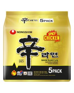 Nongshim Shin Ramyun Noodles Spicy Chicken 5x120gm