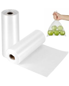 FUNSUEI 1000 Count 10 x 14 Inches Plastic Produce Bags Clear Plastic Produce Bag Rolls for Bread Fruits Vegetables 1 Roll500 Bags