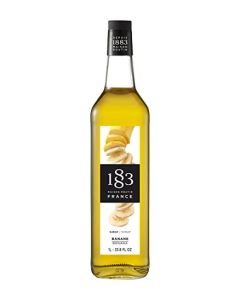 1883 Banana Syrup for Drinks Made in France 1 Liter Glass Bottle