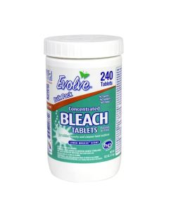 Evolve Concentrated Bleach Tablet Bulk Size 240 Tablets 1 Pack Linen Breeze