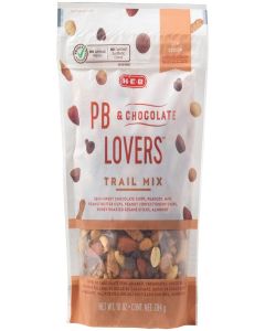HEB Trail Mix 8oz - 11oz Bag (Pack of 3) Choose Flavor Below (PB & Chocolate Lovers 10oz)