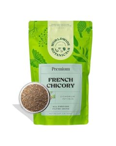 Worldwide Botanicals French Chicory Root 1 Pound Brew Like Coffee Blend Roasted Chicory Root With Coffee Prebiotic Acid Free Caffeine Free Kosher