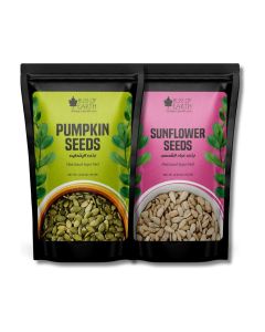 Dehulled Pumpkin & Sunflower Seeds Combo for Weight Loss, Plant-Based Seeds for Eating, Drinks & Baking High Protein Superfood Sunflower & Pumpkin Seed Fiber & Omega-3 Rich – 100g Each