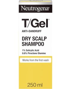 Anti Dandruff Shampoo for Dry Hair (1x 250ml), Daily Anti-Dandruff Shampoo with Salicylic Acid, Cleansing Shampoo to Help Repair Dry Damaged Hair and Fight Dandruff from First Wash