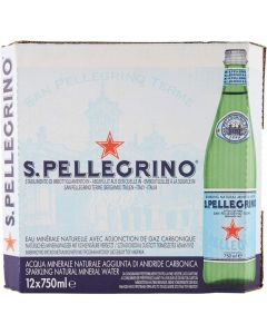 San Pellegrino Sparkling Natural Mineral Water - 750 ML (Pack of 12)